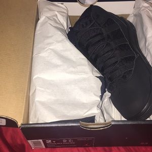 Pair of black Jordan’s still in box.